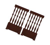 TIDTALEO 2pcs Japanese Wooden Screen Divider with Artistic Design, Multi Functional and Reusable Miniature Room Dividers for Living Room and Office, Unique Home Decor with Elegant Brown