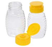 TIDTALEO 2pcs Leak-proof Honey Dispenser Bottles 108ml Each, Refillable Honey Storage Jars with Precise Control for Home and Restaurant Use