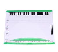 TIDTALEO 2pcs Music Staff Whiteboard Dry Erase Board with Magnetic Stickers, Plastic Material, Erasable Surface for Home Music Practice and Teaching