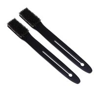 TIDTALEO 2pcs Natural Bristles Body Shower Brush with Long Wooden Handle for Exfoliating Skin and Clearing Oil, Dirt, and Residue, for Shower and Tub Use by Men and Women
