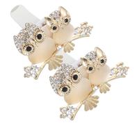 TIDTALEO 2pcs Owl Car Freshener Air Vent Clip Alloy Material Cute Cartoon Aromatherapy Diffuser for Car and Daily Life, Minimizes Unpleasant Smell and Keeps Alert