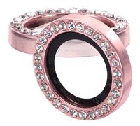 TIDTALEO 2pcs Pink Camera Lens Protectors for 15/15 Plus Mobile Phone Lens Covers with Tempered Glass Scratch-resistant Phone Camera Guards for Everyday Use