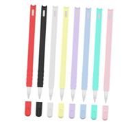 TIDTALEO 2Pcs Silicone Case for Pencil Gen Cartoon Cat Head Shaped Pen Accessories in Pink and Mint Green Soft Protective Cover Compatible with Stylus Pens Non-toxic Fade-resistant Silica