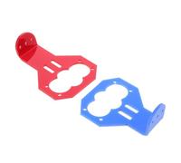 TIDTALEO 2pcs Sonic Sensor Mounting Bracket Kit for Cartoon Ultrasonic HCSR04 Sensor, Plastic, Red and Blue, Sturdy and Reliable, Adjustable Angle, Smart Car Robotics Projects