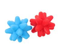 TIDTALEO 2pcs Spiky Hard Silicone Massage Balls for Deep Tissue Stimulation and Ergonomic Design, Muscle Massager Ball for Back and Palm, for Gym and Office Use