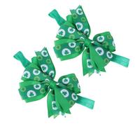 TIDTALEO 2pcs St Patrick’s Day Shamrock Bow Hairband Headband Set for Holiday Hair Accessory Party Wear Irish Festival Celebration