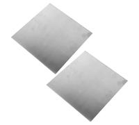 TIDTALEO 2pcs Stainless Steel Sheet for Cutting Uniform Thickness and Smooth Mill Finish, Square Flat Metal Plate for DIY Metalworking Projects and Industrial Fabrication