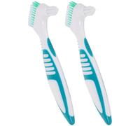 TIDTALEO 2pcs Turtle Shell Cleaning Brushes with Ergonomic Handle and Lightweight Plastic Material for Effective Pet Health Maintenance and Fish Tank Care