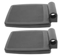 TIDTALEO 2pcs Universal Black Wheelchair Footrest Pedals Replacement Footplates Stable Leg Rest for Elderly Mobility Aid Accessories