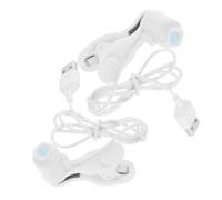 TIDTALEO 2pcs USB Screen Clicking Tool for Smartphones with Adjustable Speed Modes Silent Auto Tap Clicker for Live Streaming Order Grabbing and Reward Task Automation White