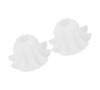 TIDTALEO 2pcs White Acrylic Flower Lamp Shades with E27 Lamp Holder Design, Versatile Use and Easy Installation for Living Spaces Replacement