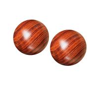 TIDTALEO 2pcs Wooden Hand Exercise Balls Hand Training Ball for Elder People and Acupressure
