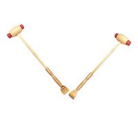 TIDTALEO 2pcs Wooden Multi-Function Knocking Hammer Massage Tool for Whole Body, Manual Back Massager and Itching Scratcher, Handheld Health and Wellness Massager for Relaxation