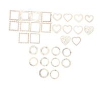TIDTALEO 30pcs Assorted Style Lace Border Notebook Paper for Scrapbooking and DIY Crafts, Easy to Fold and Write Decorative Printing Background Paper for Packaging and Handmade