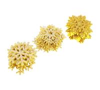 TIDTALEO 30Pcs Snowflake Patches DIY Clothing Appliques for Jackets Bags Crafts Winter Christmas Decor Designs Gold Branch Anchor Star