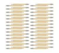 TIDTALEO 35pcs Mini 10cm Natural Wood Short Pencils with Eraser Small Log Golf Pencils for Drawing and Writing for School and Office Use