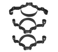 TIDTALEO 3pcs Adjustable Black High Chair Straps for Infants, Sturdy Polyester Safety Harness Belts Suitable for High Chairs and Strollers at Home or Restaurant