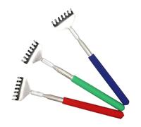 TIDTALEO 3pcs Back Scratcher Set with Telescoping Extendable Design Portable Back Massage Tool for Home and Travel Helps Reach Hard-to-Reach Places and Relieves Itch Random Color