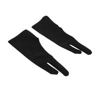 TIDTALEO 3pcs Black Sketch Gloves for Students Lightweight Fabric Artist Gloves Break Resistance Suitable for Drawing and Painting Activities