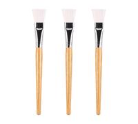 TIDTALEO 3pcs Face Mask Brush Set for Applying Sleeping Masks Made with Wood Fiber and Aluminium Reusable Beauty Tool for Skincare Application
