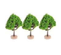 TIDTALEO 3pcs Miniature Street Trees with Base for Architectural Model Landscapes and Home Decor Realistic Plastic and Wood Model Trees Easy to Create Ornaments