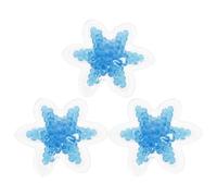 TIDTALEO 3pcs Reusable Blue Hot and Cold Compress Ice Bags for Camping, Portable PVC Therapy Ice Packs for Injury Relief and Management