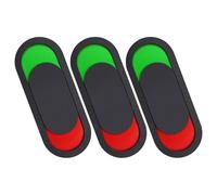 TIDTALEO 3pcs Toilet Door Signs Set Pmma Material Practical Occupied Vacant Privacy Slider for Toilet Easy to Install Black Signs for Offices and Shopping Malls