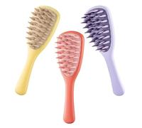 TIDTALEO 3pcs Wide Tooth Massage Hair Comb Set with Simple Grip and Comfortable Massage Experience, Sturdy Tpr and Pp Material for Hair Salon Use and Whole Family Detangling