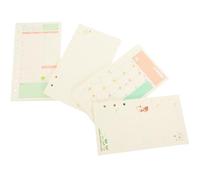 TIDTALEO 4 Books Replacement Paper for The Loose-Leaf Book Loose-Leaf Papers A6 Size Smooth Writing Experience Good Printing for Work and Schools