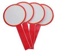 TIDTALEO 4 Pieces Foam Dry Erase Scoreboards 10x20cm Handheld Whiteboards Writable Erasable Paddles for Judges Voting and Classroom Presentation