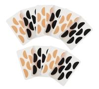 TIDTALEO 40 Pairs Eva Sponge Anti-skid Nose Pads for Eyeglasses 1.5mm D-shape Nose Cushions Skin Color and Black Glasses Accessories for Reading and Sunglasses