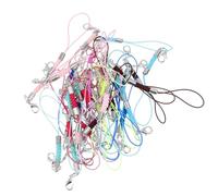 TIDTALEO 40pcs Creative Woven DIY Phone Lanyard Set with Lobster Clasp and Corn Charm Anti-lost Practical Phone Chain for Mobile 8 Colors x 5pcs Suitable for Everyday Use