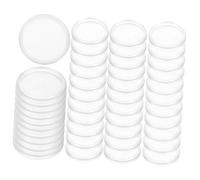 TIDTALEO 44pcs Transparent White Plastic Binding Discs Multipurpose Discbound Expansion Binder Rings for Loose-Leaf Notebooks Planners and DIY Organizers for Students and Office Use