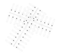 TIDTALEO 48pcs Nail Gel Polish Display Stick with Magnetic Design for Easy Detachment and Replacement Compact Plastic Nail Color Card Sample at Home Use