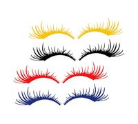 TIDTALEO 4Pairs Car Eyelash Stickers Fun Eyebrow Decals for Headlight Decoration Self Adhesive Auto Stickers Unique Vehicle Accessories to Personalize Your