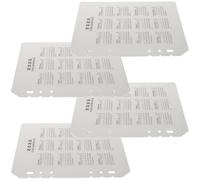 TIDTALEO 4pcs A5 Detachable Binder Dividers with 6 Holes, Waterproof Plastic Notebook Separators for Daily Use, Creative Design Loose Leaf Folder Dividers for Organising Documents