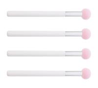 TIDTALEO 4pcs Dual Using Sponge Head Concealer Cosmetic Non-latex Sponge Delicate Finish White Pink for Professional and Daily Use Women Makeup