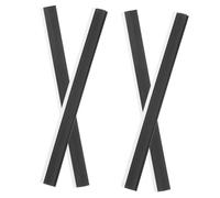 TIDTALEO 4pcs Dustpan Rubber Lip Replacement Strips Edge Protectors for Household Garbage Scoops Soft Rubber Material Resistant to Aging Compatible with Various Brooms and Dustpans Flexible