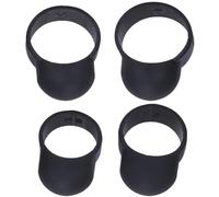 TIDTALEO 4Pcs Ethereal Drum Finger Sleeves Drum Finger Protectors Practice Tools with Black Silicone Covers Suitable for Beginners and Professional Percussion Players