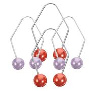 TIDTALEO 4pcs Facial Dimple Maker and Trainer for Cheeks, Soft Silicone Face Dimple Trainer Set with 2 Pairs (Red and Purple) for Women Smile Enhancement