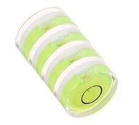 TIDTALEO 4pcs Green Abs Turntable Balanced Disc Stabilizer with Spirit Level for Record Player, Easy to Install and Sound Quality, Suitable for Vinyl Record Playback