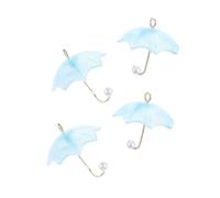 TIDTALEO 4pcs Mini Umbrella Earrings Accessories Diy Charms Hanging Pendant Earrings Decor Umbrella Drop Making Accessories