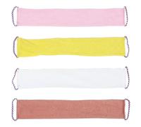 TIDTALEO 4pcs Nylon Exfoliating Bath Strips for Body Scrubbing and Rapid Foaming Action, Efficient Back Cleaning Wrap Towels for Home Bathing Rituals and Shower Use