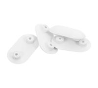 TIDTALEO 4pcs Toilet Seat Bumpers White Abs Self Adhesive Universal Fit Toilet Seat Buffer Pads for Silent Noise Dampening in Public Bathroom and Hospital Use