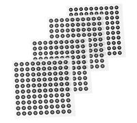 TIDTALEO 4sheet Reflective Scanning Markers Self-adhesive Tracking Dots for Optical Measurement Compatible Multiple for Mapping and Detailed Capture