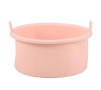 TIDTALEO 500cc Pink Food-grade Silicone Wax Melting Pot Heat-resistant Non-stick Wax Warmer Bowl for Hair Removal Waxing Supply