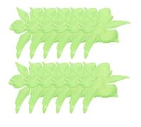 TIDTALEO 50pcs Artificial Flower Sepals Fabric Calyxes in Green for Realistic and Vivid DIY Craft Flowers, for Floral Arranging and Handmade Decorations
