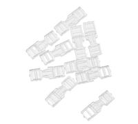 TIDTALEO 50pcs Transparent Nail Extension Clips for DIY Manicure Seamless Traceless Connectors Buckles Plastic Nail Art Supplies for Salon and Daily Use