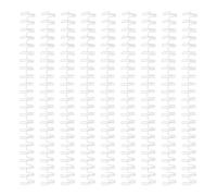 TIDTALEO 50pcs Wire Binding Spines Double Loop 23 Holes Iron Coil Rings for Teacher and Student Use, Fit for Most Wire Binding Machines, for Organizing Files in Meetings and Accounting