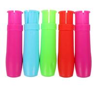 TIDTALEO 5pcs Chalk Clip Holder Chalk Clamp Plastic Lightweight Smooth Writing Prevents from Putting in Mouth for Schools and Offices Random Color